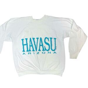 vintage 1980s 1990s havasu arizona classic pullover sweater sweatshirt large